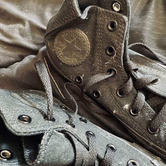 Converse Kids Black High-Top Sneakers - Picture 3 of 3